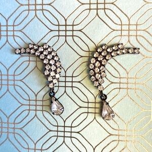 Vintage rhinestone costume jewelry earrings
